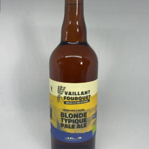 Bière Blonde Pale Ale bio Vaillant Fourquet - 75 cl