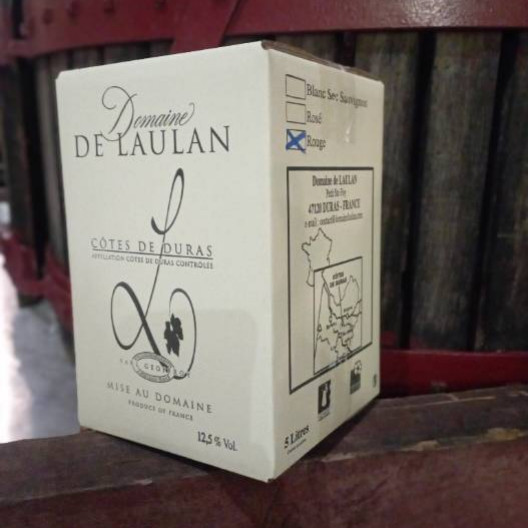 Vin rouge Domaine de Laulan, AOP Côtes de Duras - Bag-in-Box 5 L