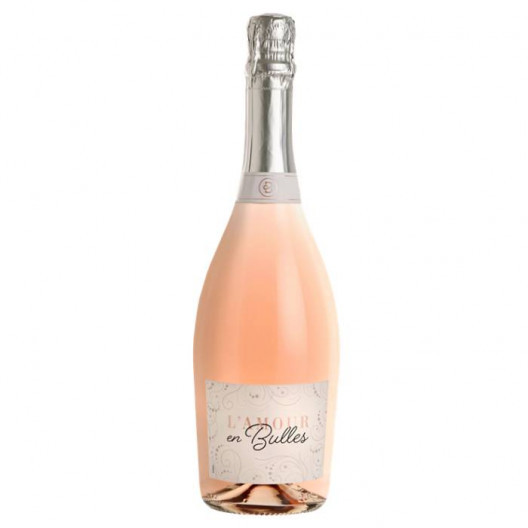 L'amour en bulle, Vin de France - Vin rosé sec pétillant 75 cl