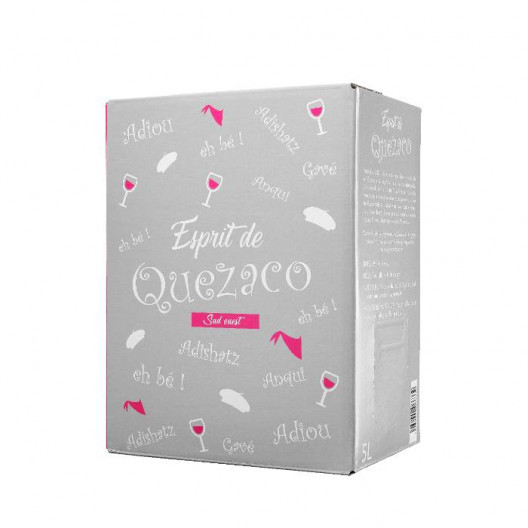 Vin rosé Esprit de Quézaco, AOP Côtes du Marmandais - Bag-in-Box 5 L