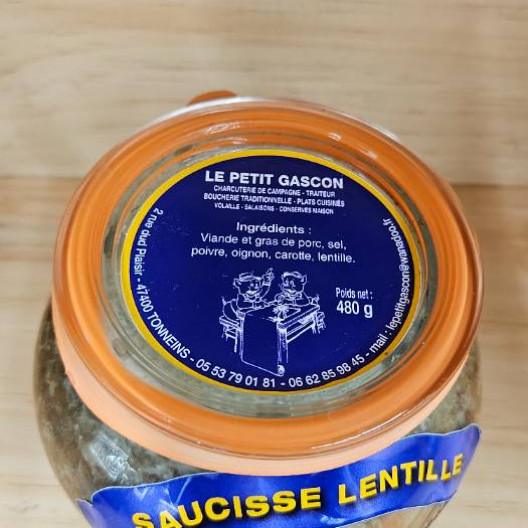 Saucisse lentilles - 480 g