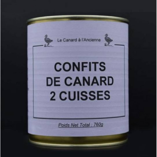 Confit de canard 2 cuisses - 760 g