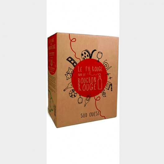 Vin rouge Fil Rouge, IGP Comte Tolosan - Bag-in-Box 10 L