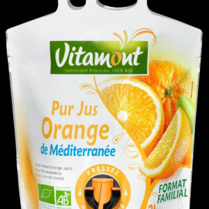 Pur jus d'orange de Méditerranée bio - 3 L