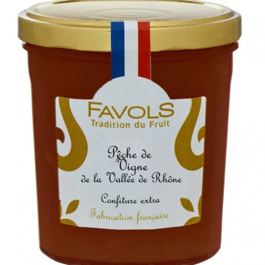 Confiture pêche de vigne de la Vallée du Rhône - 375 gr 