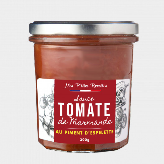 Sauce tomate de la région de Marmande au piment d'Espelette - 300 g