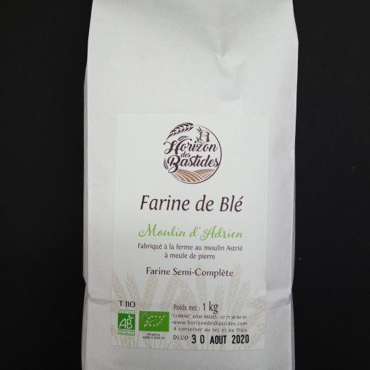 Farine de blé bio type 110 1 kg