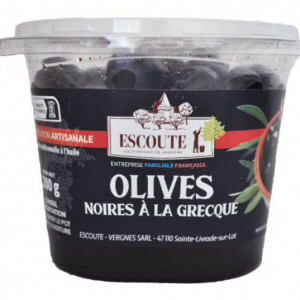 Olives noires à la grecque - 280 g