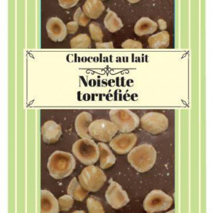 Tablette mendiant chocolat lait, noisettes torréfiées -...