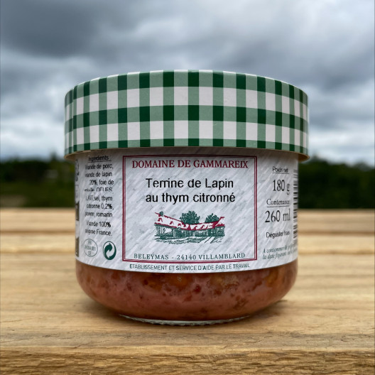 Terrine de lapin au thym citronné - 180 g