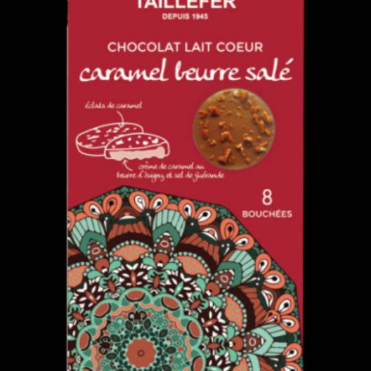 Chocolat lait fourrage caramel au beurre salé - 75 g