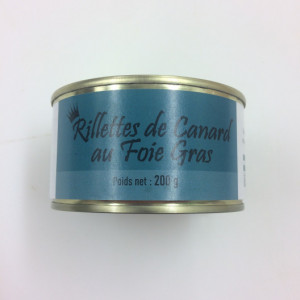 Rillettes de canard au foie gras - 200 g