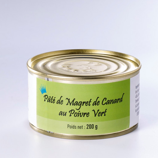 Pâté de magret de canard au poivre vert - 200 g