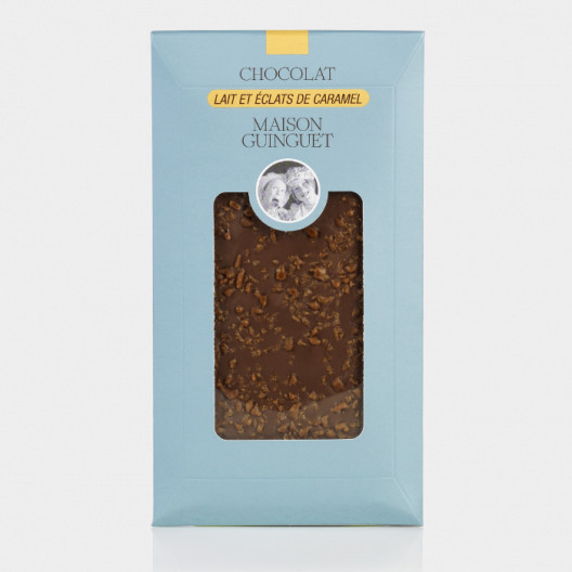 Tablette chocolat lait et éclats de caramel - 85 g