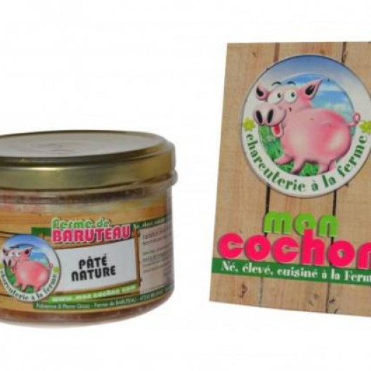 Pâté de porc nature - 200 g