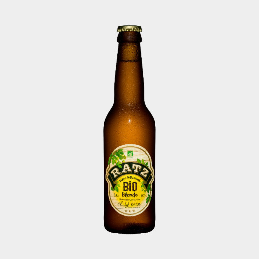 Bière artisanale bio blonde Ratz - 33 cl