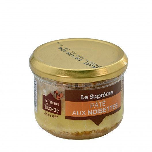 Pâté aux noisettes et foie gras de canard "Le Suprême" - 180 g