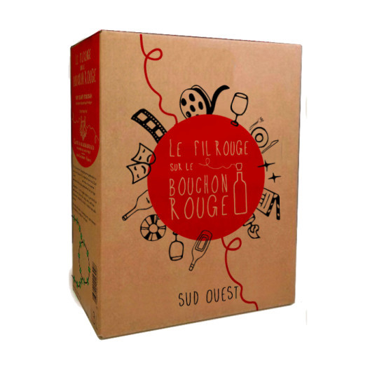 Vin rouge Fil Rouge, IGP Comte Tolosan - Bag-in-Box 5 L