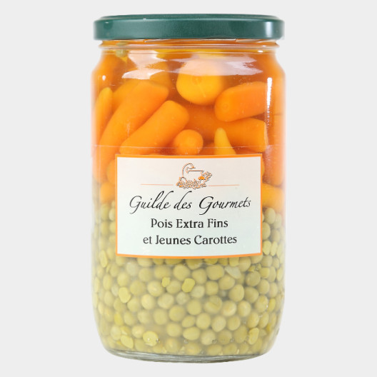 Pois extra fins et jeunes carottes - 660 g