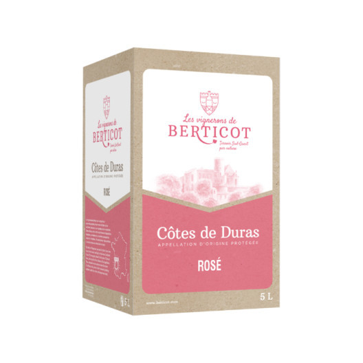 Vin rosé AOP Côtes de Duras - Bag-in-box 5 L