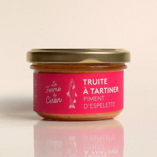 Truite à tartiner au Piment d'Espelette - 90 g