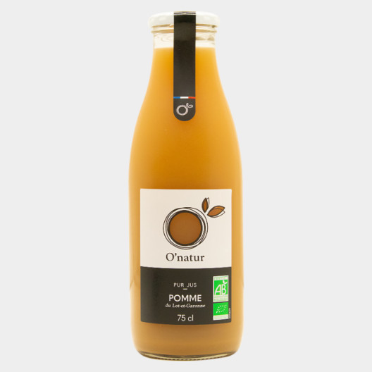 Pur jus de pomme bio du Lot et Garonne - 75 cl