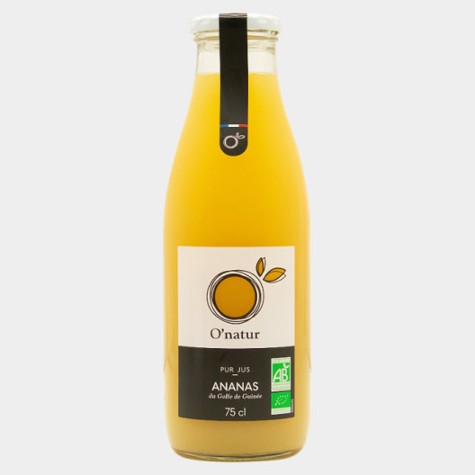 Pur jus d'ananas bio du Golf de Guinée - 75 cl 