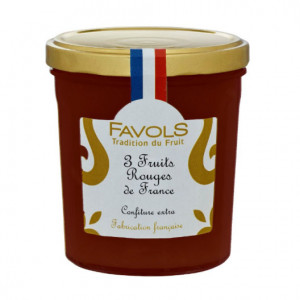 Confiture 3 fruits rouges - 375g