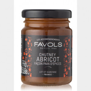 Chutney abricot façon pain d'épices - 110g