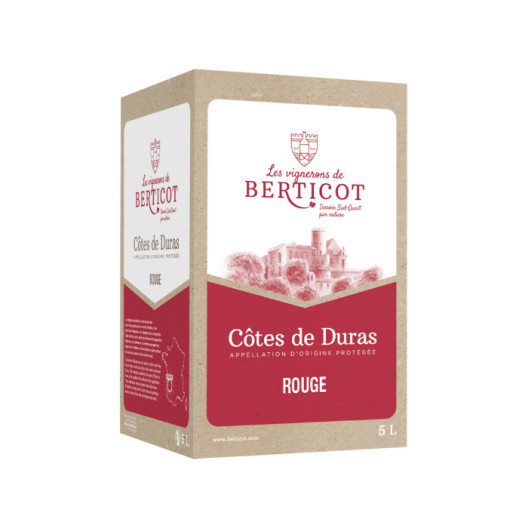 Vin rouge AOP Côtes de Duras - Bag-in-box 5 L