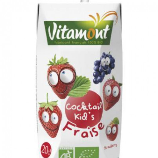 Cocktail Kid's Fraise bio - 20 cl