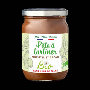 Pâte à tartiner noisette et cacao Bio 280 gr