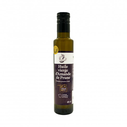 Huile vierge d'amande de prune - 25 cl