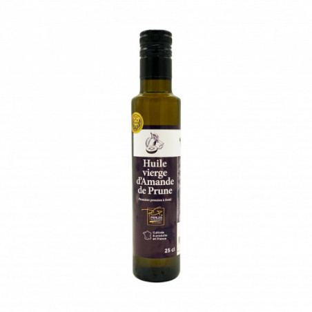 Huile vierge d'amande de prune - 25 cl