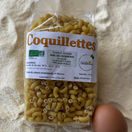 Pâtes coquillettes bio - 250 g  