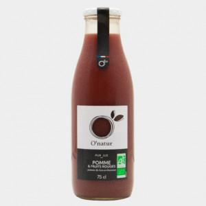 Pur jus pommes et fruits rouges bio - 75 cl