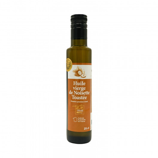 Huile vierge de noisettes toastées - 25 cl