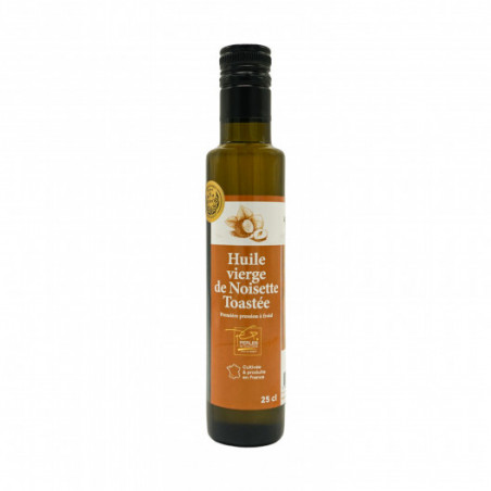 Huile vierge de noisettes toastées - 25 cl