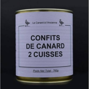 Confit de canard 2 cuisses - 760 g