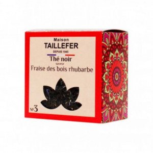 Thé noir fraise des bois, rhubarbe boite -60 g