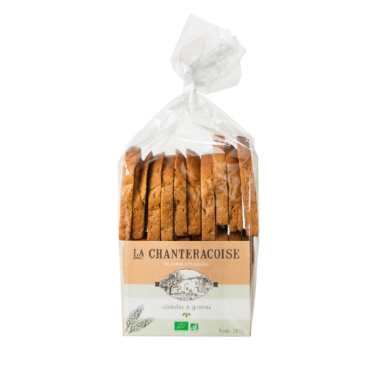 Biscottes aux céréales et graines bio - 280 g