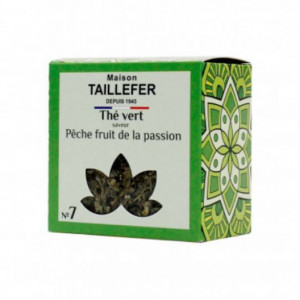 Thé vert pêche, fruit de la passion boite - 60 g