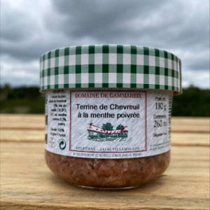 Terrine de chevreuil à la menthe poivrée - 180 g