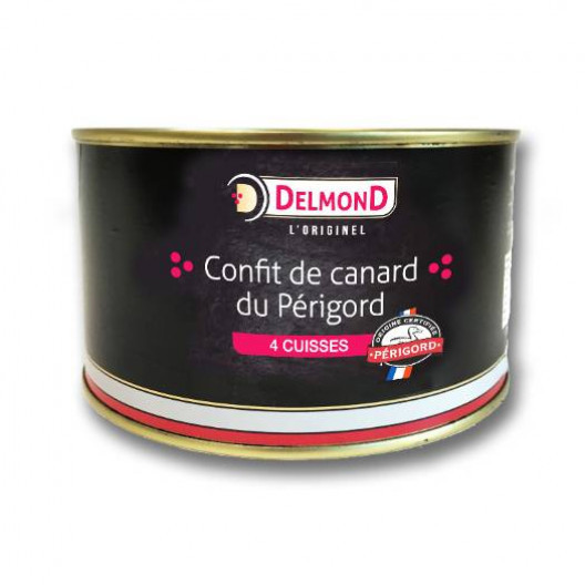 Confit de canard du Périgord 4 Cuisses - 1,35 kg