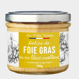 Délice de foie gras au vin blanc moelleux - 100g