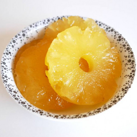 Ananas au sirop au rhum - 34 cl