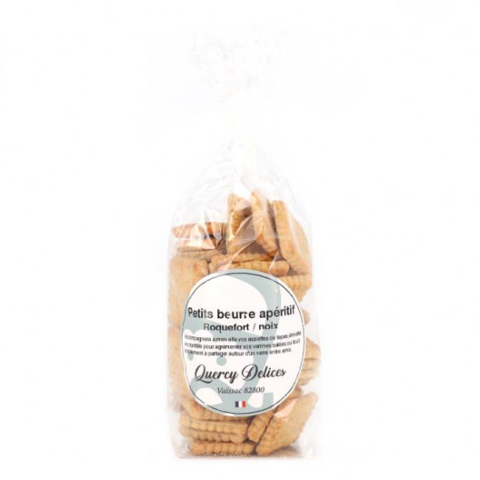 Sablés au roquefort et noix - 125 g