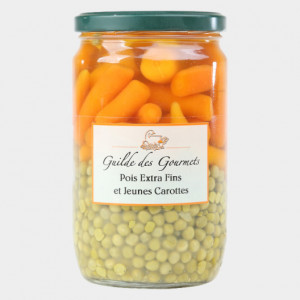 Pois extra fins et jeunes carottes - 660 g