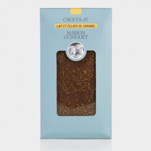 Tablette chocolat lait et éclats de caramel - 85 g
