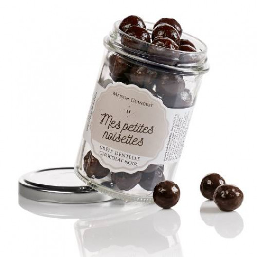 Mes petites noisettes chocolat noir et crêpes...